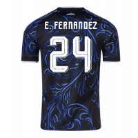 Stroje piłkarskie Argentyna Enzo Fernandez #24 Koszulka Wyjazdowej MŚ 2026 Krótki Rękaw